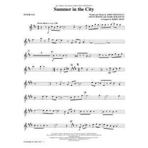 Summer in the City - Tenor Sax
